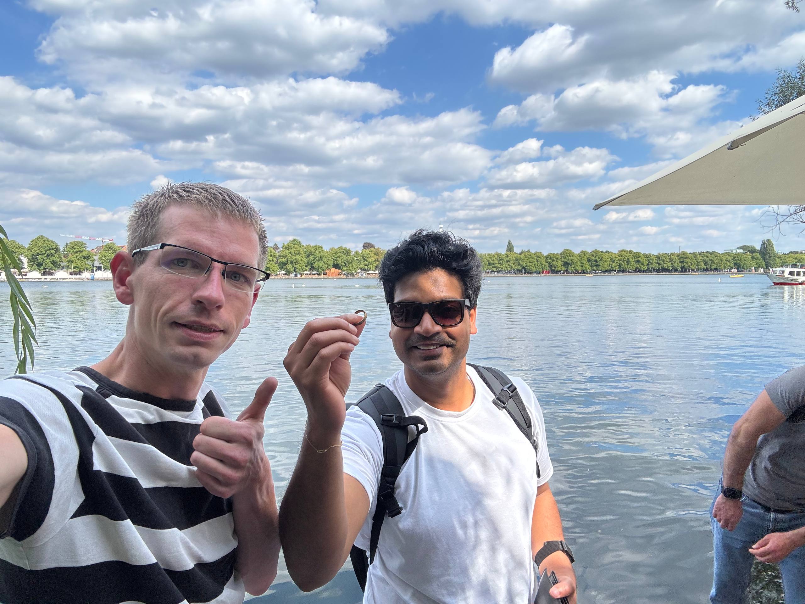 Selbst geschmiedeter Ring am Maschsee wiedergefunden 💍